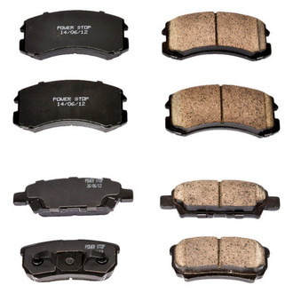 PowerStop® - Z16 Evolution Clean Ride Ceramic Front and Rear Disc Brake Pad Set