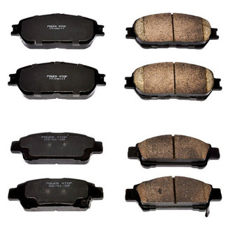 PowerStop® - Z16 Evolution Clean Ride Ceramic Front and Rear Disc Brake Pad Set