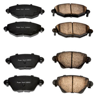PowerStop® - Z16 Evolution Clean Ride Ceramic Front and Rear Disc Brake Pad Set