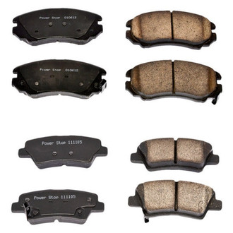 PowerStop® - Z16 Evolution Clean Ride Ceramic Front and Rear Disc Brake Pad Set