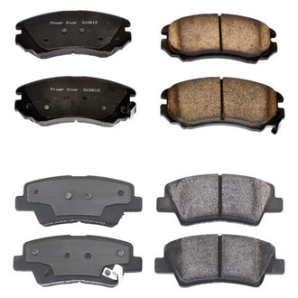 PowerStop® - Z16 Evolution Clean Ride Ceramic Front and Rear Disc Brake Pad Set