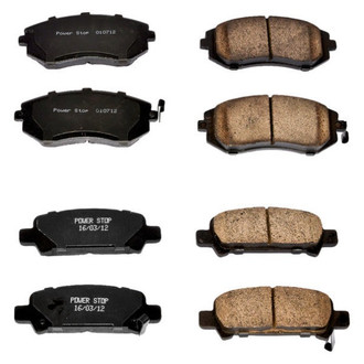 PowerStop® - Z16 Evolution Clean Ride Ceramic Front and Rear Disc Brake Pad Set