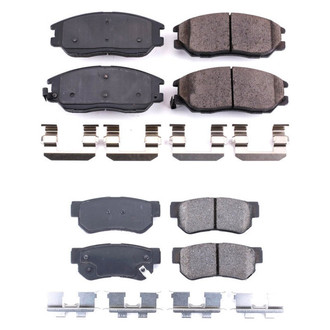 PowerStop® - Z17 Evolution Plus™ Ceramic Front and Rear Disc Brake Pad Set