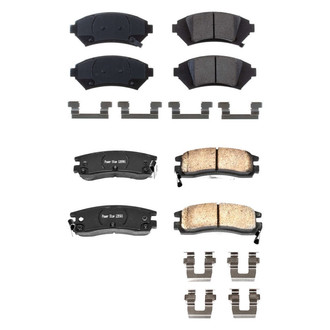 PowerStop® - Z17 Evolution Plus™ Ceramic Front and Rear Disc Brake Pad Set