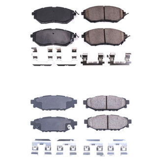 PowerStop® - Z17 Evolution Plus™ Ceramic Front and Rear Disc Brake Pad Set