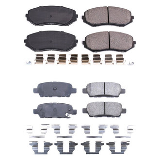 PowerStop® - Z17 Evolution Plus™ Ceramic Front and Rear Disc Brake Pad Set