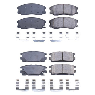 PowerStop® - Z17 Evolution Plus™ Ceramic Front and Rear Disc Brake Pad Set