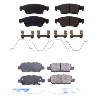 PowerStop® - Z17 Evolution Plus™ Ceramic Front and Rear Disc Brake Pad Set