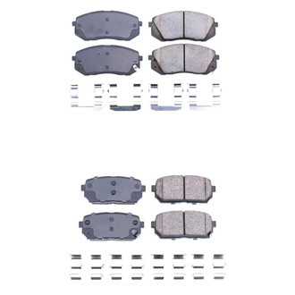 PowerStop® - Z17 Evolution Plus™ Ceramic Front and Rear Disc Brake Pad Set