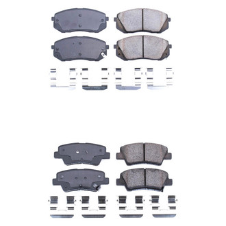 PowerStop® - Z17 Evolution Plus™ Ceramic Front and Rear Disc Brake Pad Set