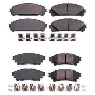PowerStop® - Z17 Evolution Plus™ Ceramic Front and Rear Disc Brake Pad Set