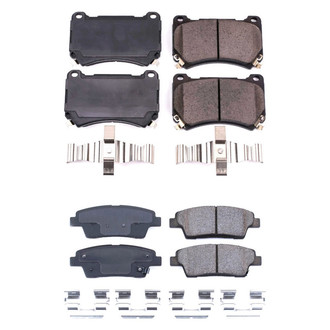 PowerStop® - Z17 Evolution Plus™ Ceramic Front and Rear Disc Brake Pad Set