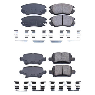 PowerStop® - Z17 Evolution Plus™ Ceramic Front and Rear Disc Brake Pad Set