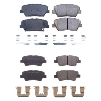 PowerStop® - Z17 Evolution Plus™ Ceramic Front and Rear Disc Brake Pad Set