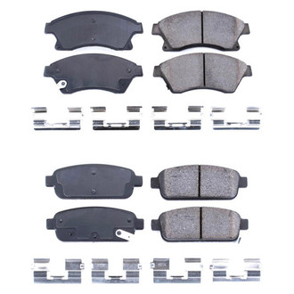 PowerStop® - Z17 Evolution Plus™ Ceramic Front and Rear Disc Brake Pad Set
