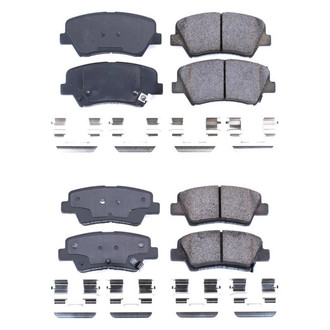 PowerStop® - Z17 Evolution Plus™ Ceramic Front and Rear Disc Brake Pad Set