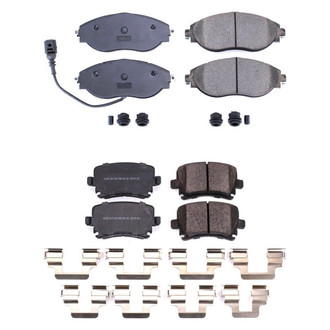 PowerStop® - Z17 Evolution Plus™ Ceramic Front and Rear Disc Brake Pad Set