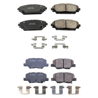 PowerStop® - Z17 Evolution Plus™ Ceramic Front and Rear Disc Brake Pad Set