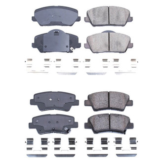 PowerStop® - Z17 Evolution Plus™ Ceramic Front and Rear Disc Brake Pad Set
