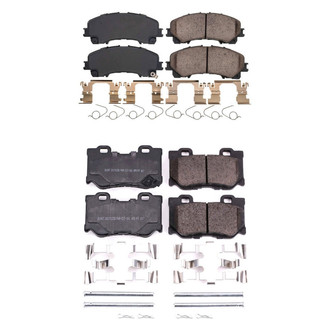 PowerStop® - Z17 Evolution Plus™ Ceramic Front and Rear Disc Brake Pad Set