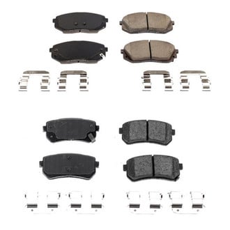 PowerStop® - Z17 Evolution Plus™ Ceramic Front and Rear Disc Brake Pad Set