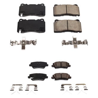 PowerStop® - Z17 Evolution Plus™ Ceramic Front and Rear Disc Brake Pad Set