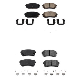 PowerStop® - Z17 Evolution Plus™ Ceramic Front and Rear Disc Brake Pad Set