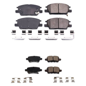 PowerStop® - Z17 Evolution Plus™ Ceramic Front and Rear Disc Brake Pad Set