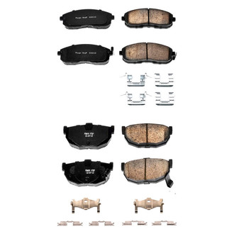 PowerStop® - Z17 Evolution Plus™ Ceramic Front and Rear Disc Brake Pad Set