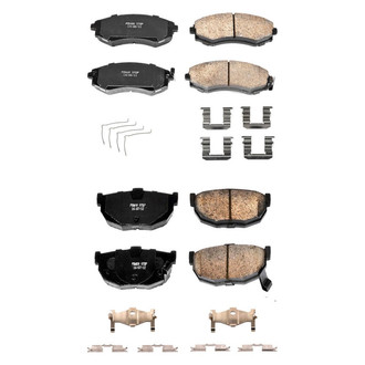 PowerStop® - Z17 Evolution Plus™ Ceramic Front and Rear Disc Brake Pad Set