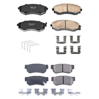PowerStop® - Z17 Evolution Plus™ Ceramic Front and Rear Disc Brake Pad Set