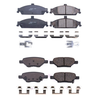 PowerStop® - Z17 Evolution Plus™ Ceramic Front and Rear Disc Brake Pad Set