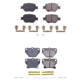 PowerStop® - Z17 Evolution Plus™ Ceramic Front and Rear Disc Brake Pad Set