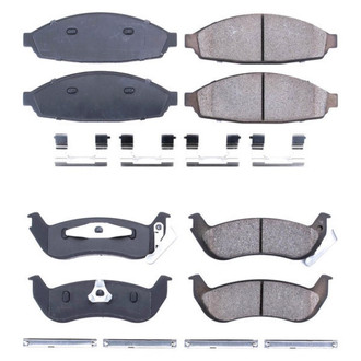 PowerStop® - Z17 Evolution Plus™ Ceramic Front and Rear Disc Brake Pad Set
