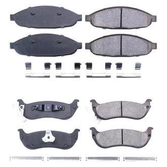 PowerStop® - Z17 Evolution Plus™ Ceramic Front and Rear Disc Brake Pad Set