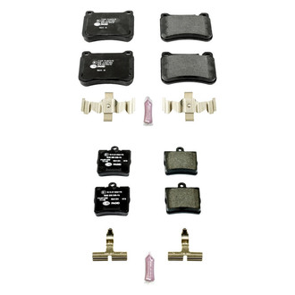 PowerStop® - Euro-Stop™ Semi-Metallic Front and Rear Disc Brake Pad Set