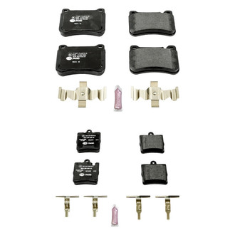 PowerStop® - Euro-Stop™ Semi-Metallic Front and Rear Disc Brake Pad Set
