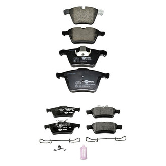 PowerStop® - Euro-Stop™ Semi-Metallic Front and Rear Disc Brake Pad Set