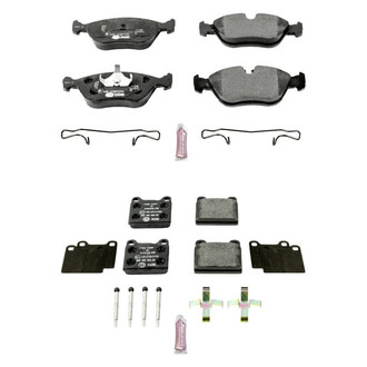PowerStop® - Euro-Stop™ Semi-Metallic Front and Rear Disc Brake Pad Set