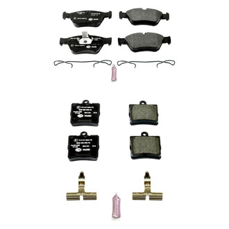 PowerStop® - Euro-Stop™ Semi-Metallic Front and Rear Disc Brake Pad Set