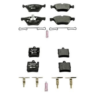 PowerStop® - Euro-Stop™ Semi-Metallic Front and Rear Disc Brake Pad Set