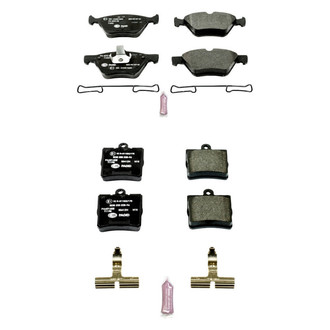 PowerStop® - Euro-Stop™ Semi-Metallic Front and Rear Disc Brake Pad Set