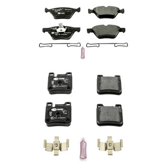 PowerStop® - Euro-Stop™ Semi-Metallic Front and Rear Disc Brake Pad Set