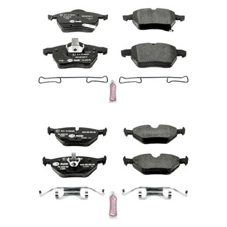PowerStop® - Euro-Stop™ Semi-Metallic Front and Rear Disc Brake Pad Set