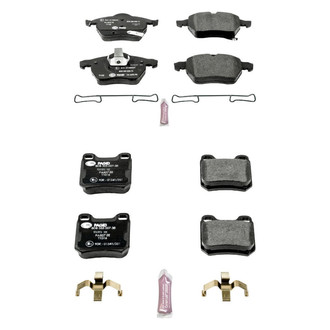 PowerStop® - Euro-Stop™ Semi-Metallic Front and Rear Disc Brake Pad Set