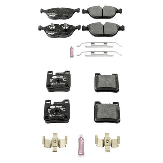 PowerStop® - Euro-Stop™ Semi-Metallic Front and Rear Disc Brake Pad Set