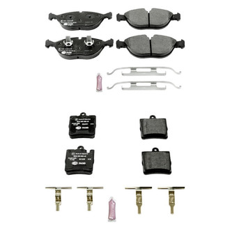 PowerStop® - Euro-Stop™ Semi-Metallic Front and Rear Disc Brake Pad Set