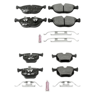 PowerStop® - Euro-Stop™ Semi-Metallic Front and Rear Disc Brake Pad Set