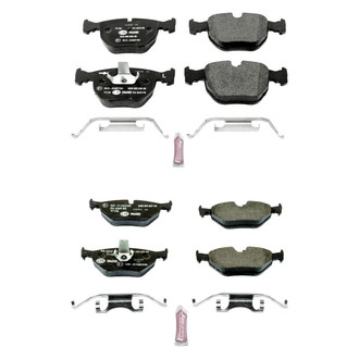 PowerStop® - Euro-Stop™ Semi-Metallic Front and Rear Disc Brake Pad Set