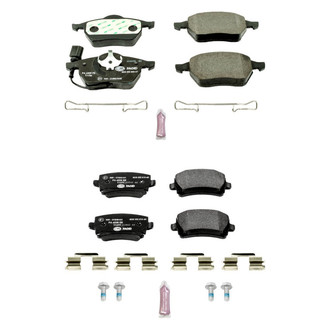 PowerStop® - Euro-Stop™ Semi-Metallic Front and Rear Disc Brake Pad Set